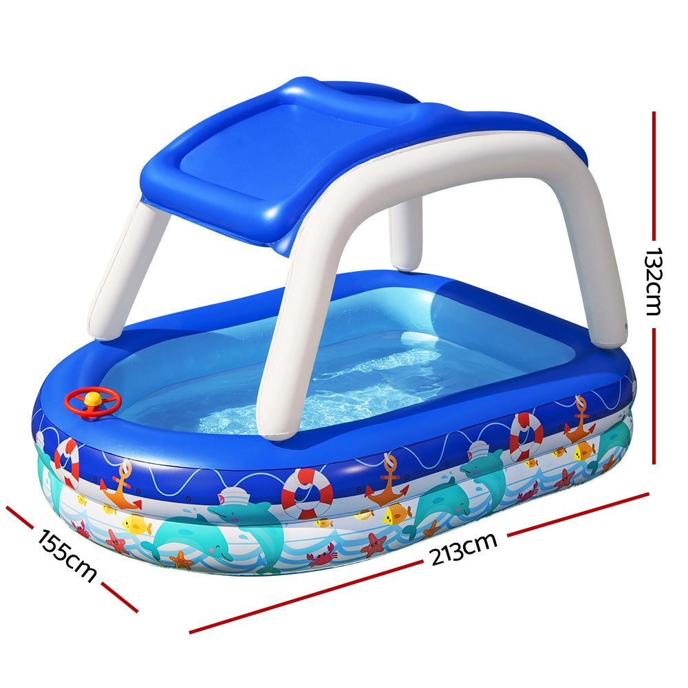 Bestway Kids Inflatable Pool 213x155x132cm