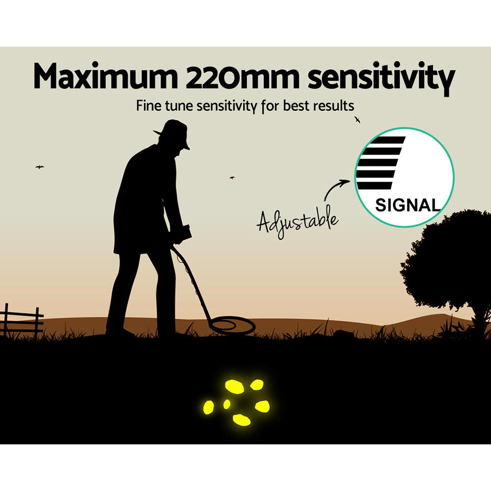 Metal Detector 220MM Deep Sensitive Waterproof