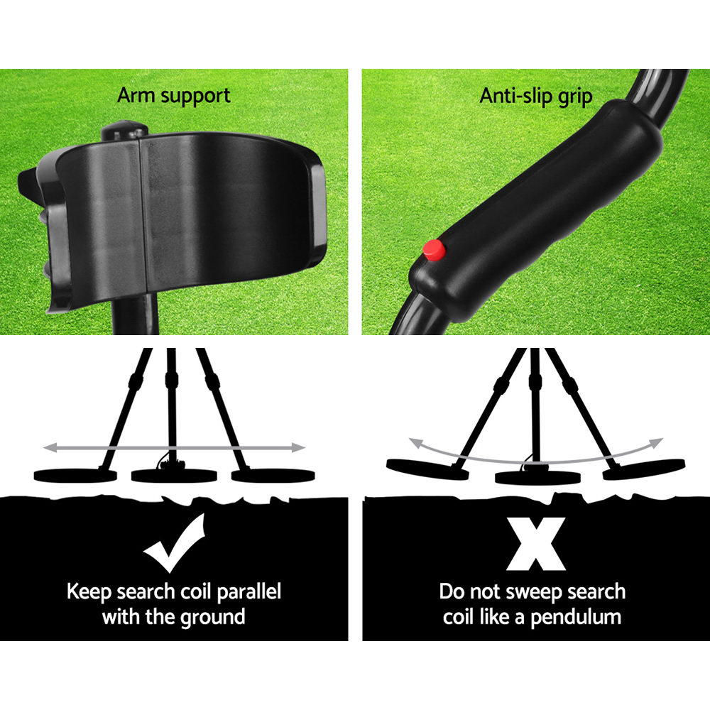 Metal Detector 180MM Deep Sensitive Waterproof