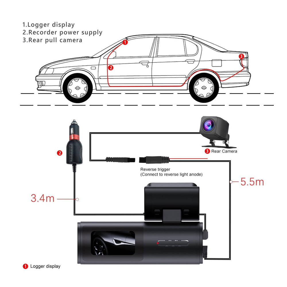 4K WiFi Car Dash Cam