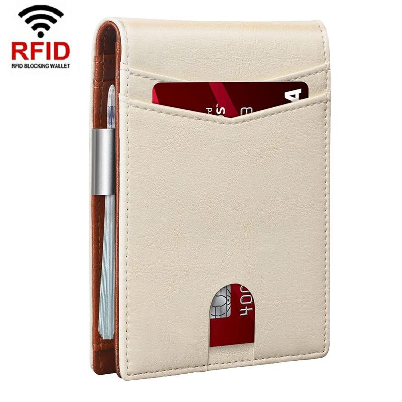 RFID-protected Leather Credit Card Wallet