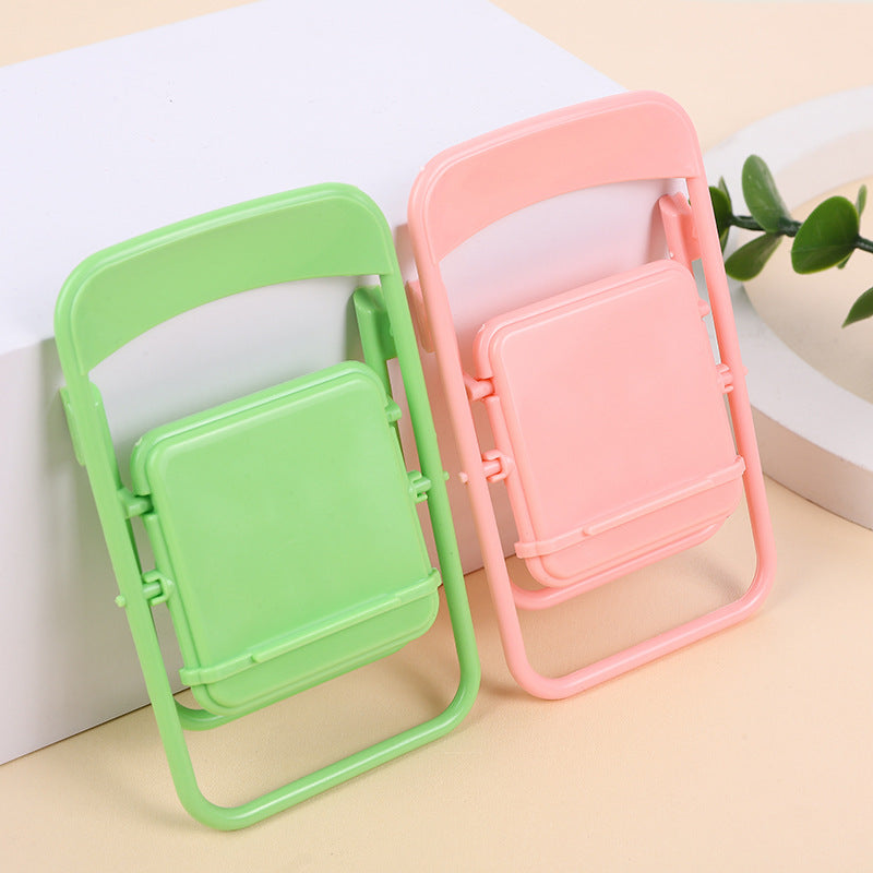 3 Pack Color Mixing Adorable Mini Folding Chair Phone Stand