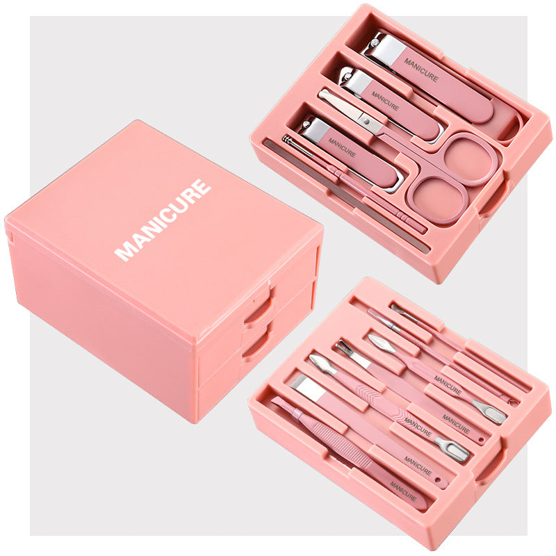Pink Premium 13-in-1 Manicure & Grooming Kit