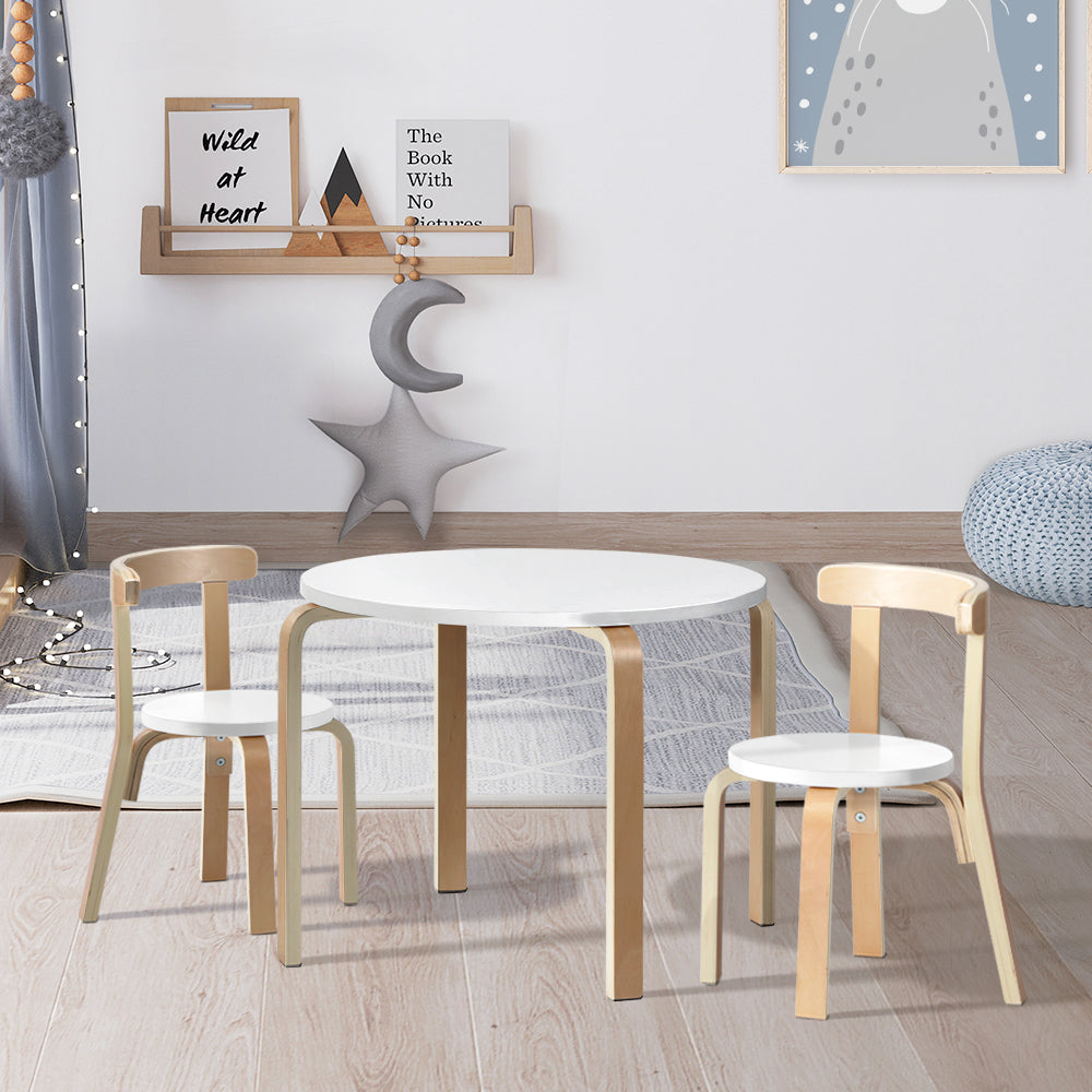 Keezi 3PCS Kids Table and Chairs Set