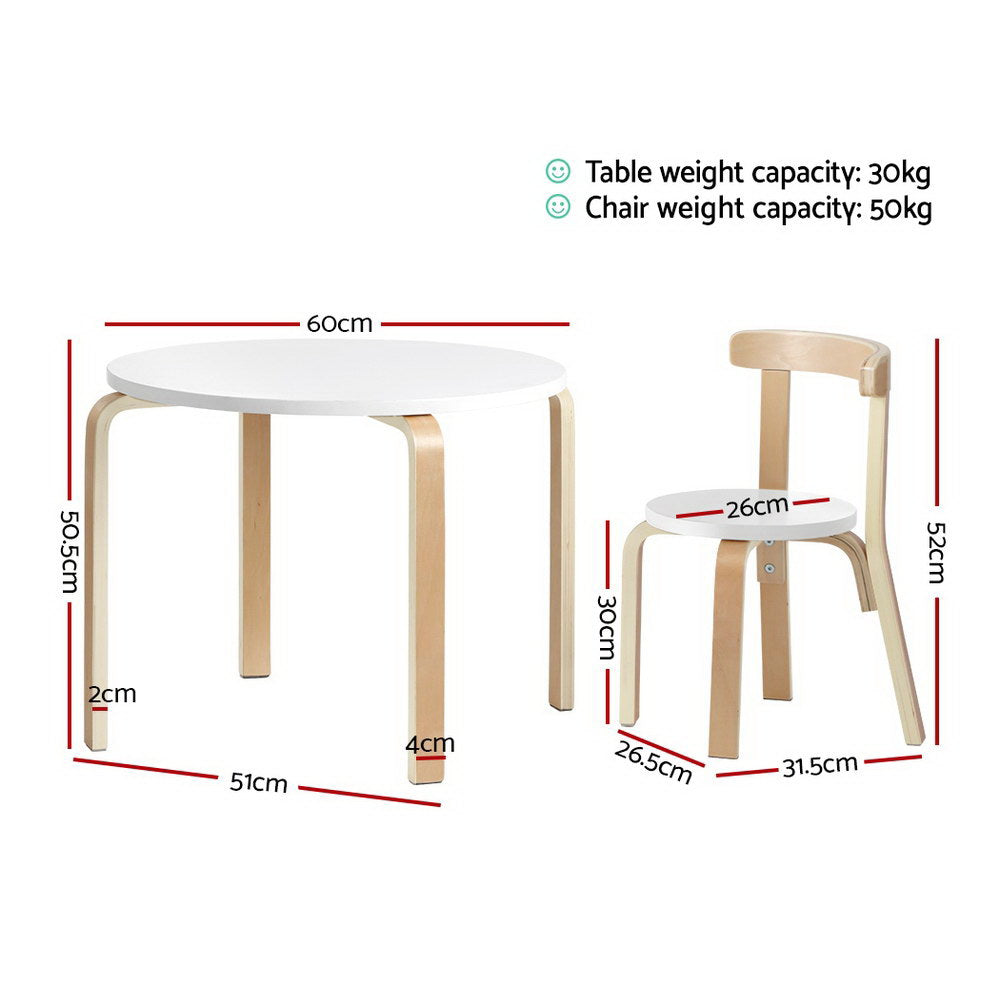 Keezi 3PCS Kids Table and Chairs Set