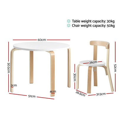 Keezi 3PCS Kids Table and Chairs Set