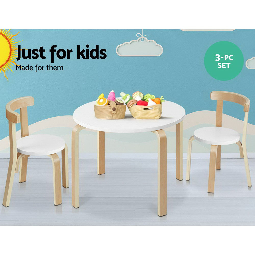 Keezi 3PCS Kids Table and Chairs Set