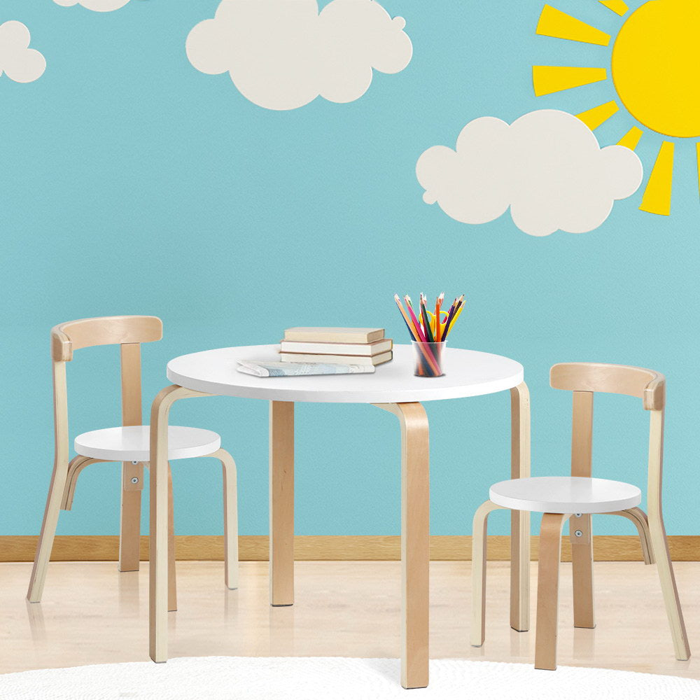 Keezi 3PCS Kids Table and Chairs Set