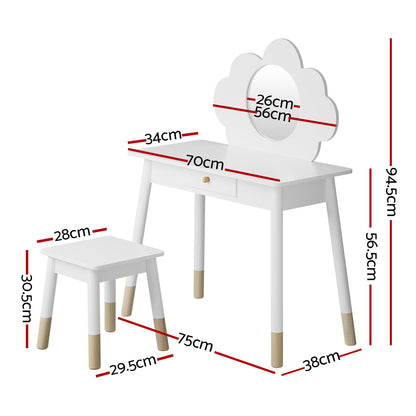 Keezi Kids Dressing Table Chair Set
