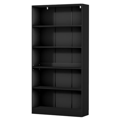Artiss Bookshelf Black 5 Tiers - ANTON