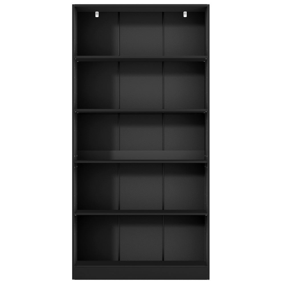 Artiss Bookshelf Black 5 Tiers - ANTON