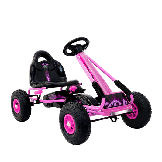 Pink Rigo Kids Pedal Go Kart