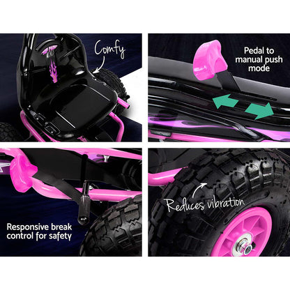 Pink Rigo Kids Pedal Go Kart