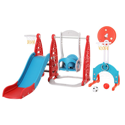 Keezi Kids 6 in 1 Slide and Swing Set
