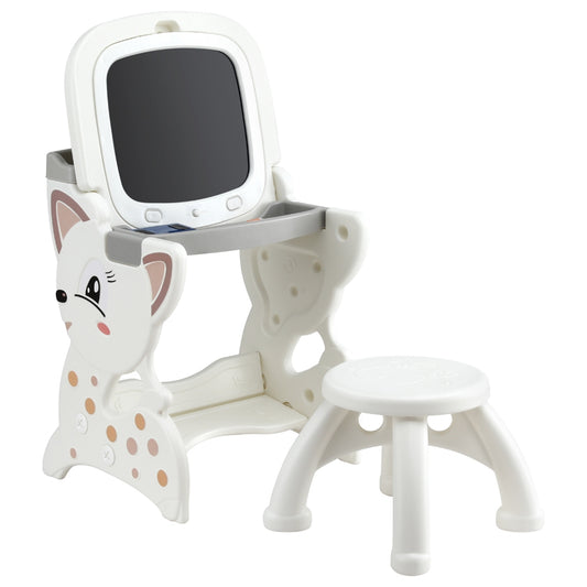 Keezi Kids Table and Chair Set with Easel