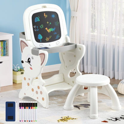 Keezi Kids Table and Chair Set with Easel