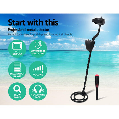 Metal Detector 220MM Deep Sensitive Waterproof