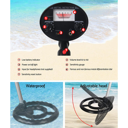 Metal Detector 180MM Deep Sensitive Waterproof