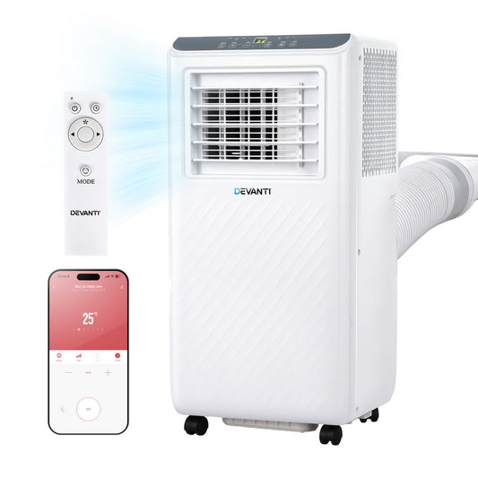 3-in-1 Devanti Portable Air Conditioner Dehumidifier  7000BTU
