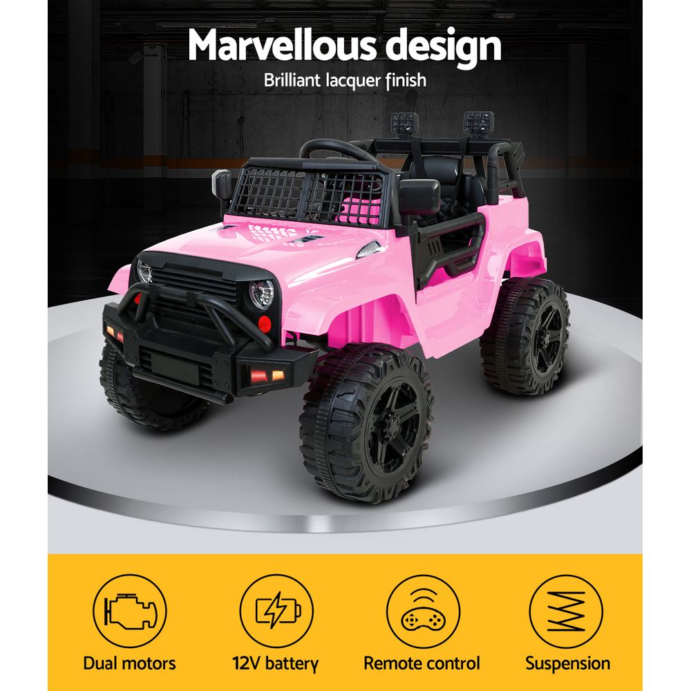 Rigo Kids Electric Ride On  Pink Jeep