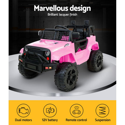 Rigo Kids Electric Ride On  Pink Jeep