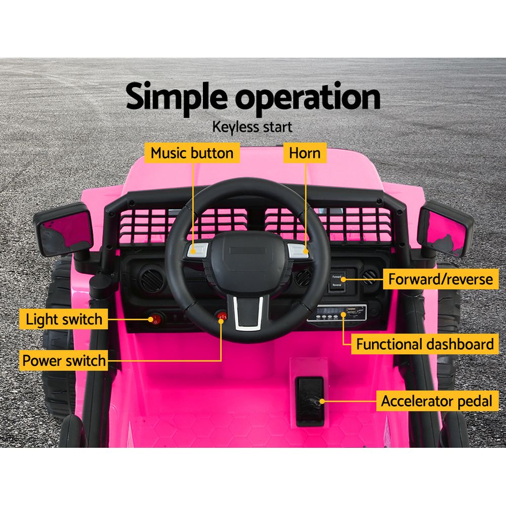Rigo Kids Electric Ride On  Pink Jeep