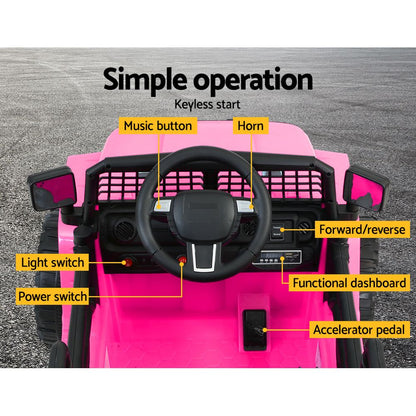 Rigo Kids Electric Ride On  Pink Jeep