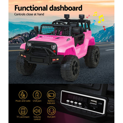 Rigo Kids Electric Ride On  Pink Jeep
