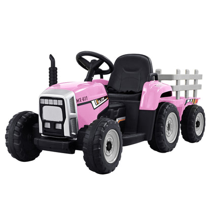 Pink Rigo Kids Electric Ride On Tractor