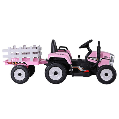 Pink Rigo Kids Electric Ride On Tractor