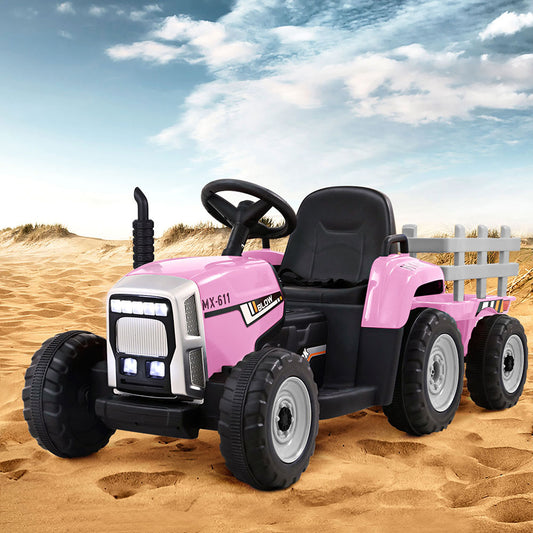Pink Rigo Kids Electric Ride On Tractor