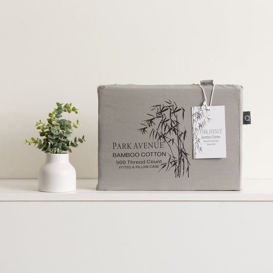 Charcoal Bamboo Cotton Super King Combo Set by Park Avenue