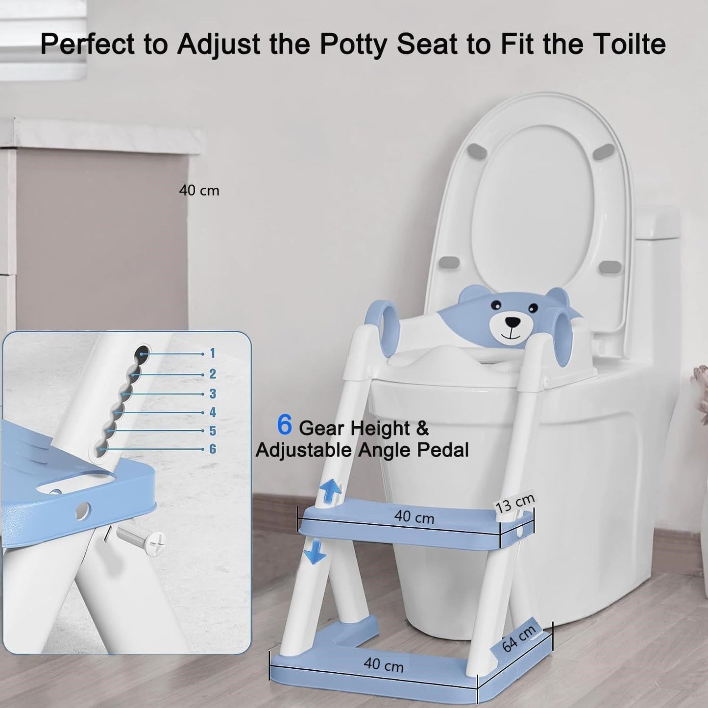Potty Training Seat Ladder,  Blue