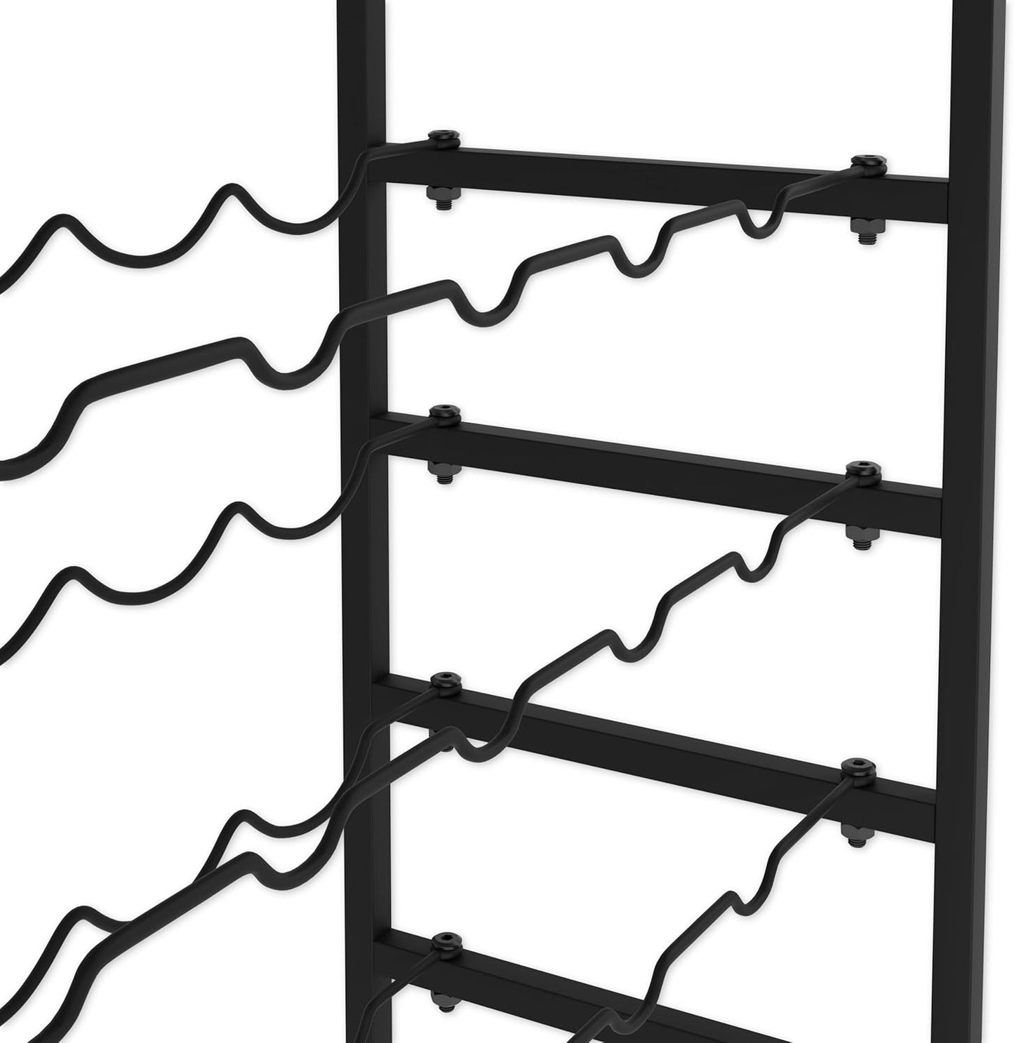 6-Tier Freestanding Wine Rack for 30 Bottles