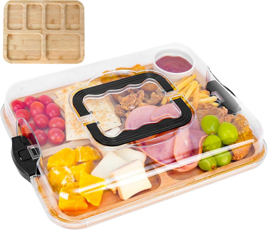 CARLA HOME Bamboo Charcuterie Board with Lid
