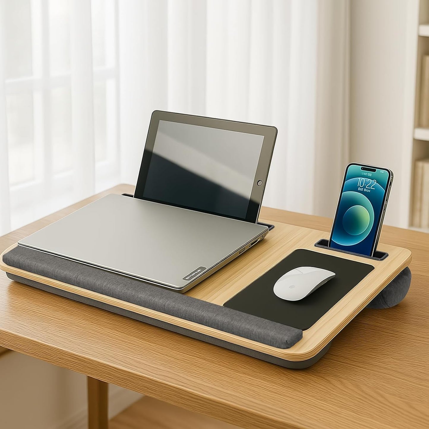 CARLA HOME Oversized Portable Lap Desk - Brown