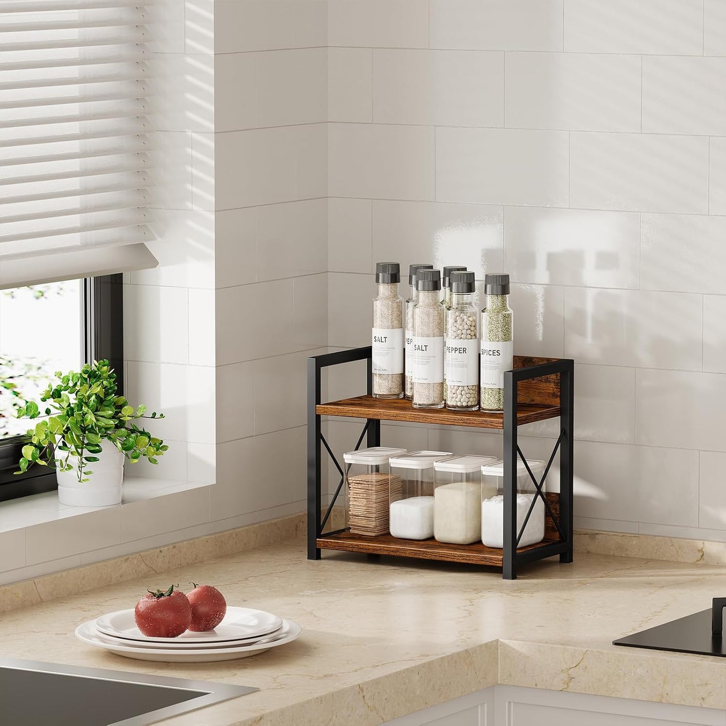 CARLA HOME 2-Tier Countertop Shelf Organizer