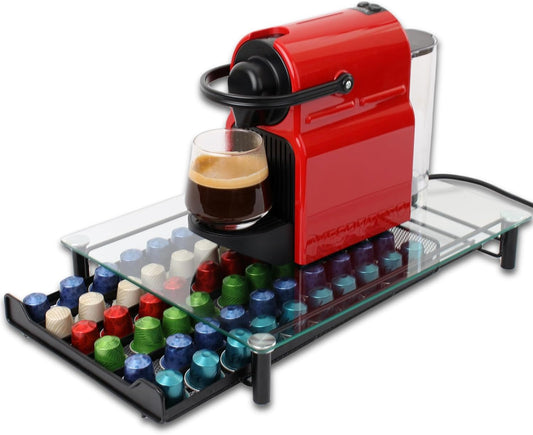 CARLA HOME 60 Coffee Pod Holder Drawer with Tempered Glass