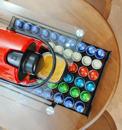 CARLA HOME 60 Coffee Pod Holder Drawer with Tempered Glass