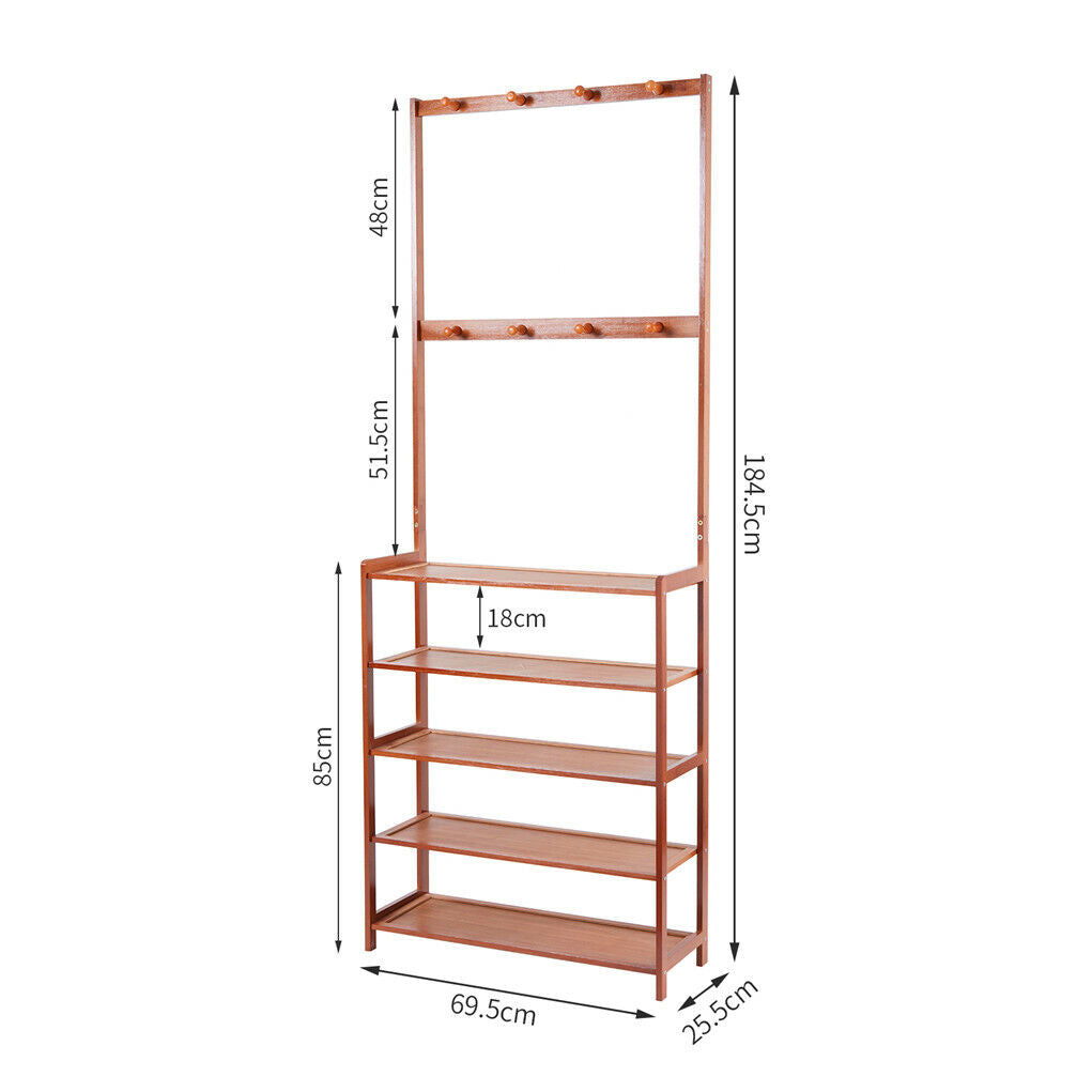 Bamboo 5-Tier  Rack