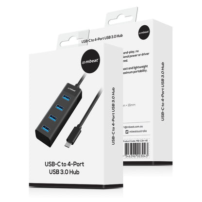 4-Port USB-C Hub with USB-C DC Port