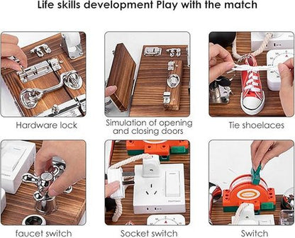Sensory Toys Activity Board- Ages 1 - 3 Years