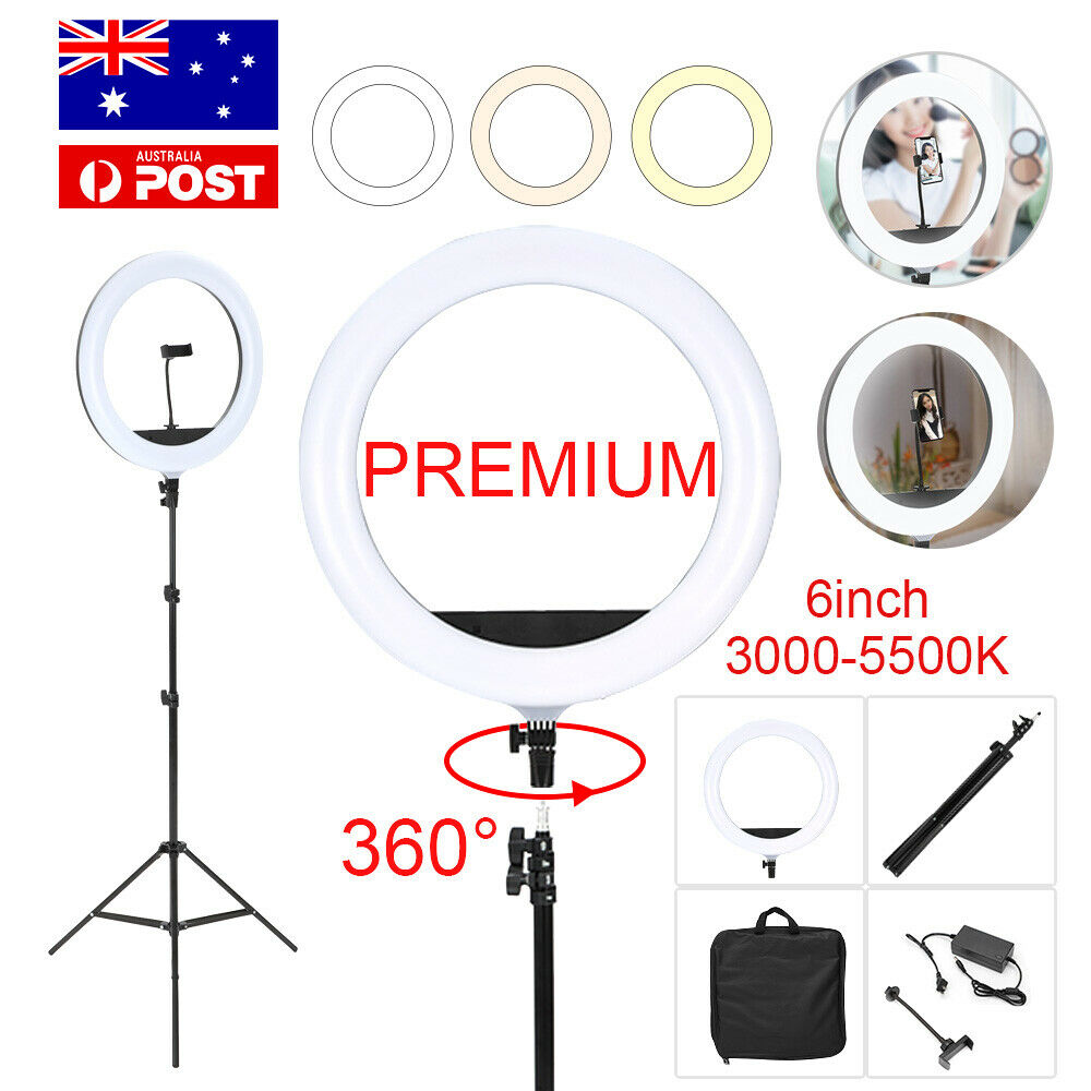 8"LED Ring Light Dimmable Lighting Kit