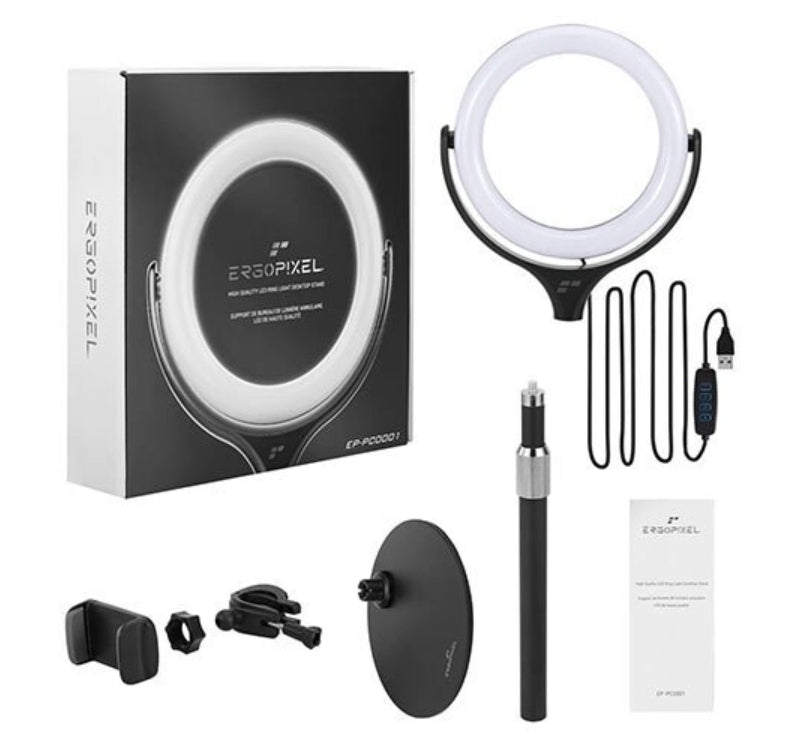 8"LED Ring Light Dimmable Lighting Kit