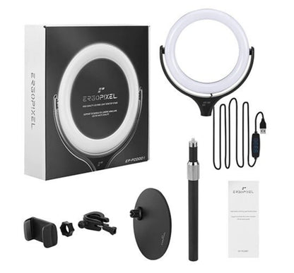 8"LED Ring Light Dimmable Lighting Kit