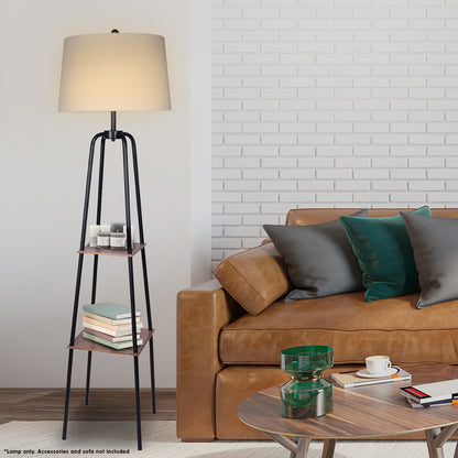 Sarantino Metal Etagere Floor Lamp