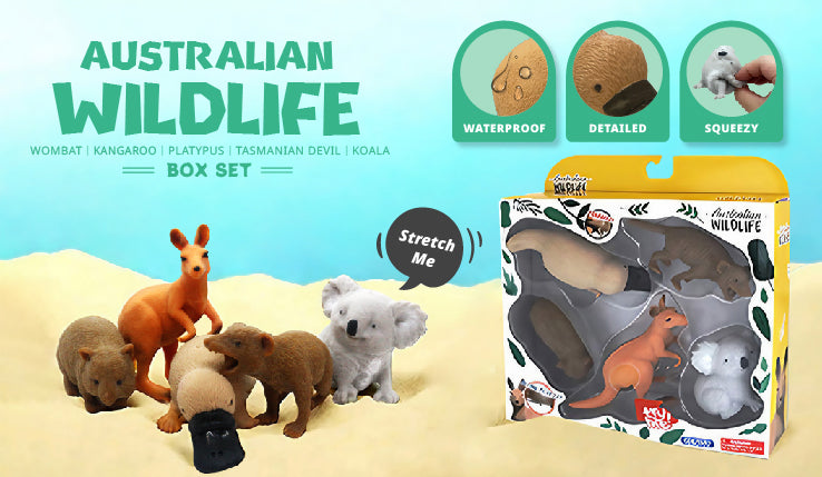 Sensory Stretchy Squishy Australian Wildlife Gift Set