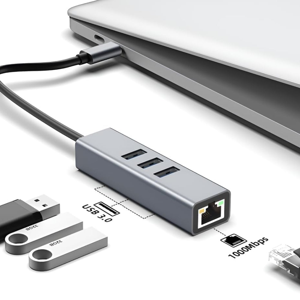 USB C to Ethernet Adapter with 1000Mbps Gigabit