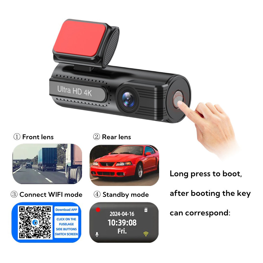 4K WiFi Car Dash Cam