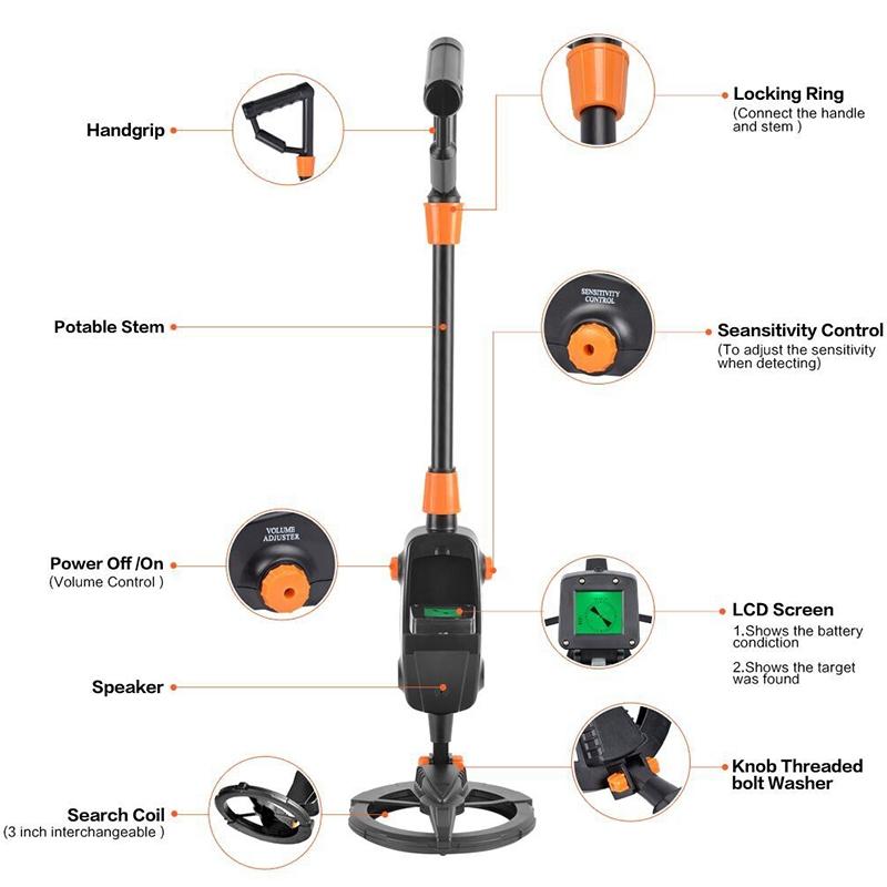 LCD Screen Children's Metal Detector
